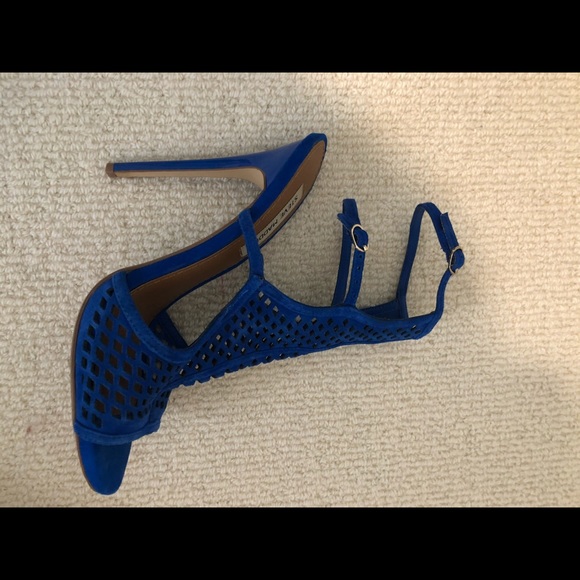 Steve Madden cobalt blue netted heels (8) - Picture 4 of 5